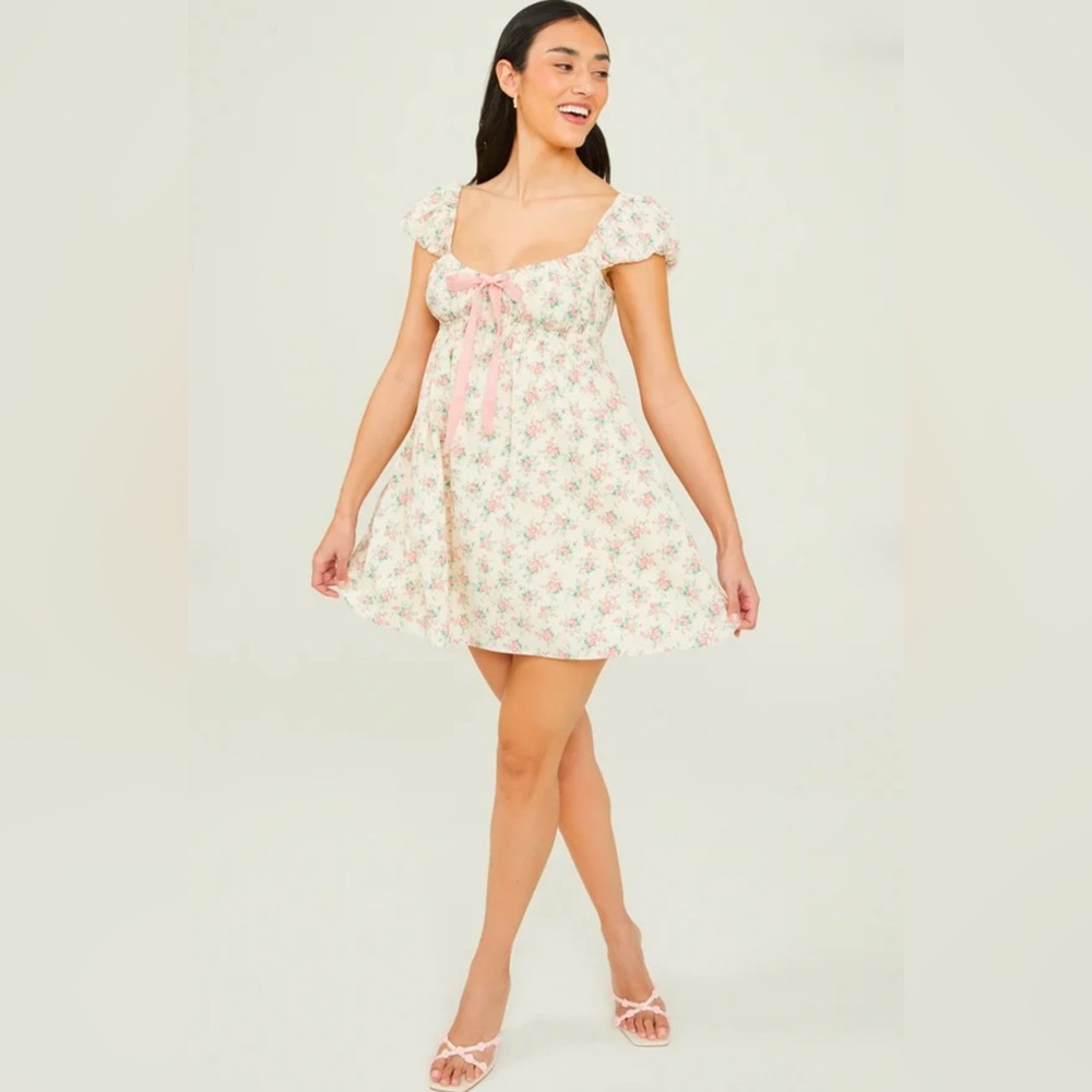 NWT Altar’d State Everlee Floral Bow Dress